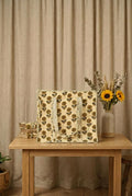 Sunflower Floral Quilted Cotton Tote Bag